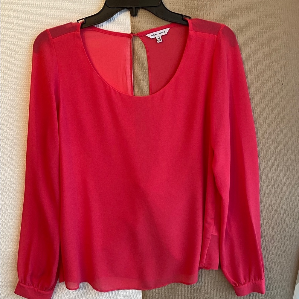 Naked Zebra Fuchsia Blouse